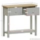 image 3 of Vida Designs Arlington 2 Drawer Console Table With Shelf, Grey & Oak