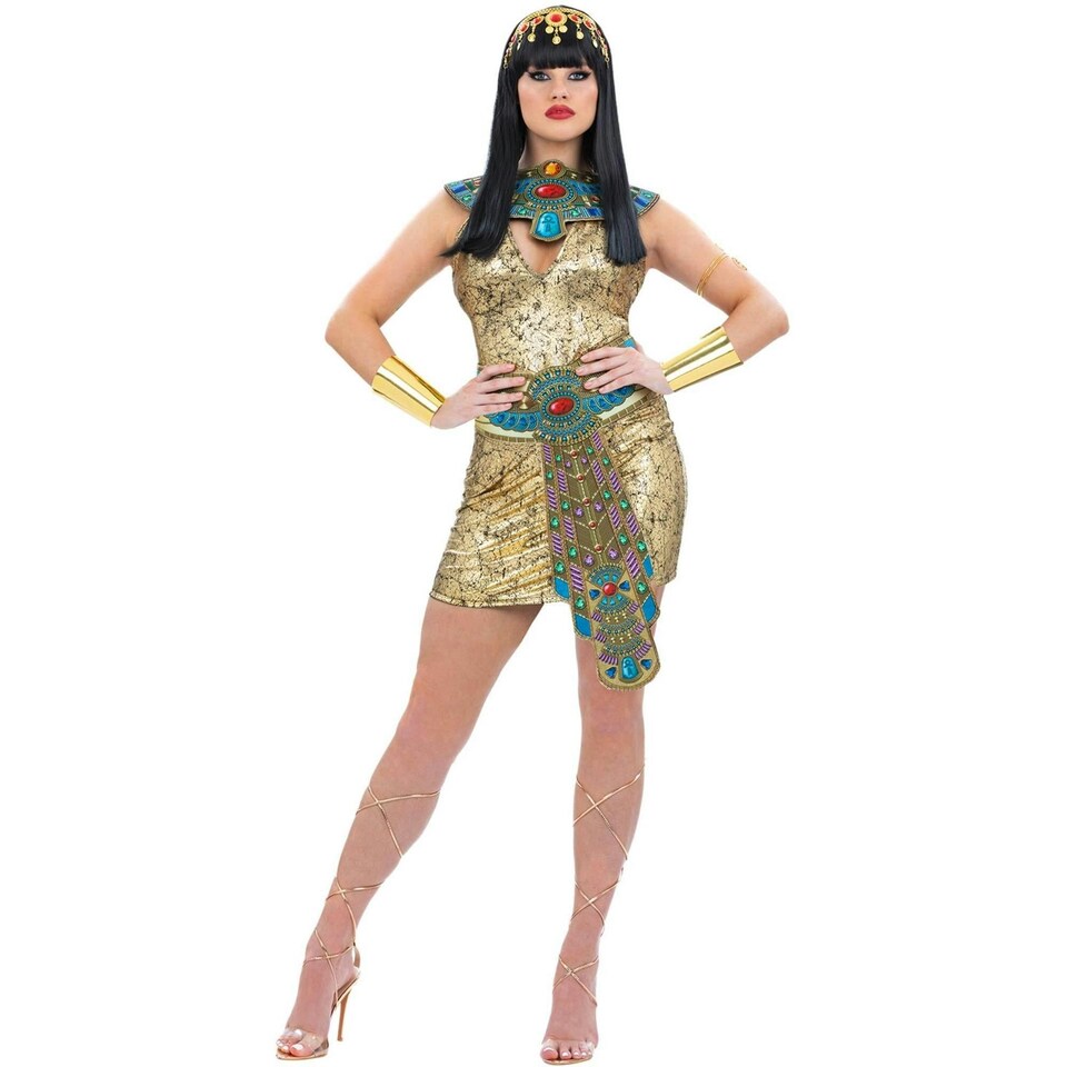 image 1 of Fever Womens/Ladies Egyptian Costume Set - Gold - S S