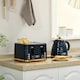 image 2 of HOMCOM Kettle and Toaster Set 1.7L Rapid Boil Kettle & 4 Slice Toaster Blue