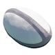 image 2 of Mumbles Zippie Rugby Ball Plush Toy - White/Grey - One Size | White | Grey