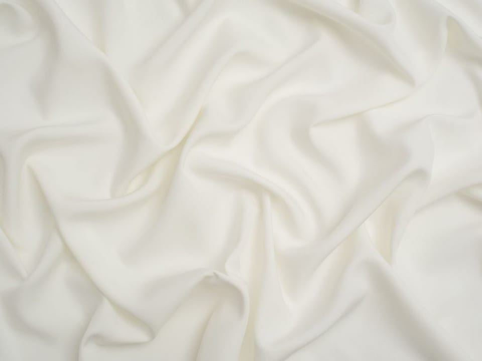 Minerva Core Range Cream Soft Touch Crepe Fabric for Dressmaking, 110cm / 43" Wide - per metre