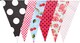 image 1 of Punk Vintage Pattern Party Bunting 10m with 20 Pennants
