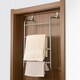 image 6 of House of Home Over-Door Towel Rack 4-Tier Bathroom Silver Storage Hanger Rail Bath Hand Towels