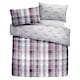 image 5 of D & D Colville Check Duvet Cover Set Plum
