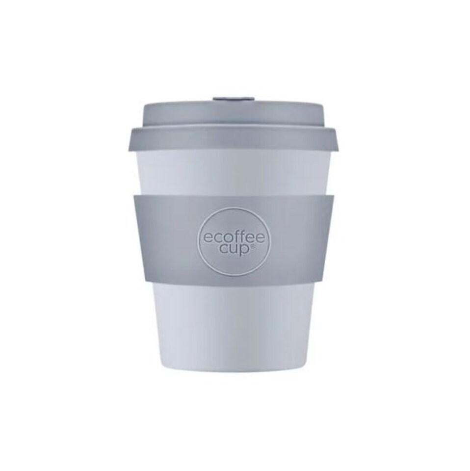 image 1 of Ecoffee Cup 8oz 240ml Reusable Eco-Friendly 100% Plant Based Coffee Cup with Silicone Lid & Sleeve - Melamine Free Travel Mug | Multi | Glittertind | 1