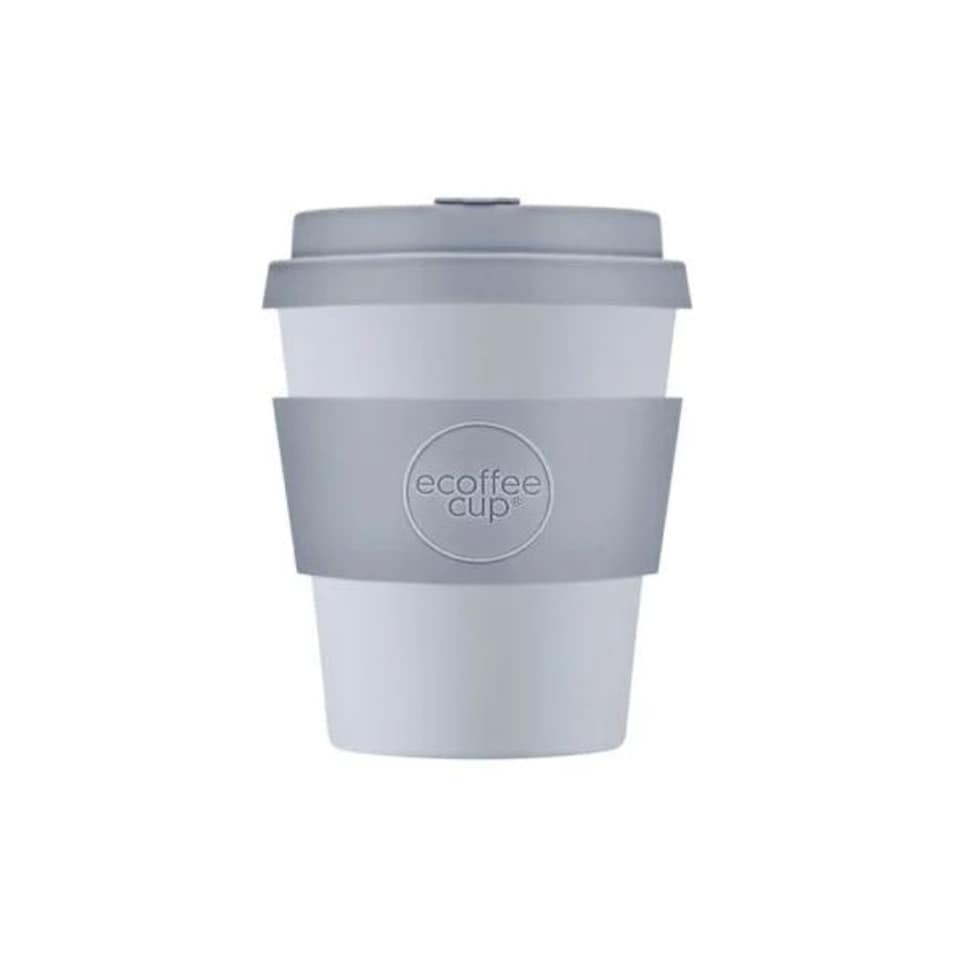 image 1 of Ecoffee Cup 8oz 240ml Reusable Eco-Friendly 100% Plant Based Coffee Cup with Silicone Lid & Sleeve - Melamine Free Travel Mug N/A | Glittertind