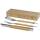 image 1 of Seasons Assadus BBQ Tool Set - Silver/Light Brown - One Size