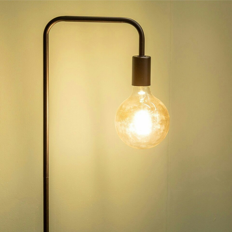 image 1 of ValueLights Bronx Matte Black Industrial Floor Lamp