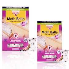 Zero In Fabric Protection Balls for Wardrobe Drawer Storage Freshness Odor Control Long Lasting Cloth Freshener Pack of 2