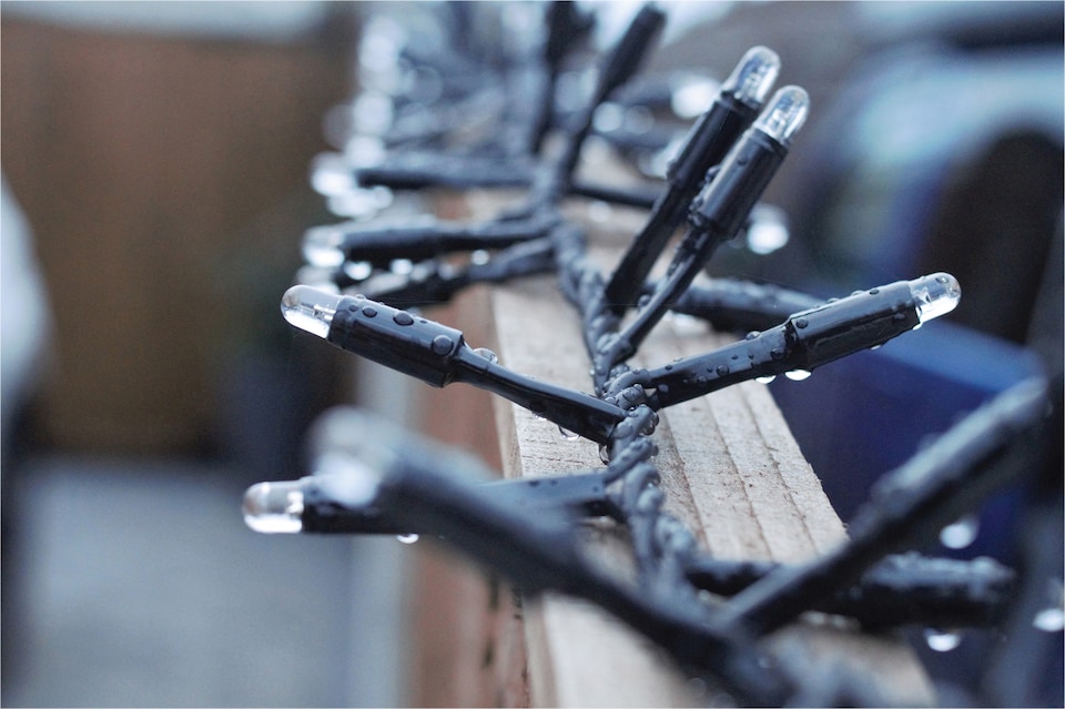 image 1 of Cluster Lights Black Rubber IP65 RGB 40M