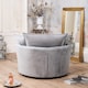 image 5 of Havana Velvet Swivel Base Cuddle Chair