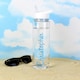image 2 of Personalised Blue Name Water Bottle Clear | One Size