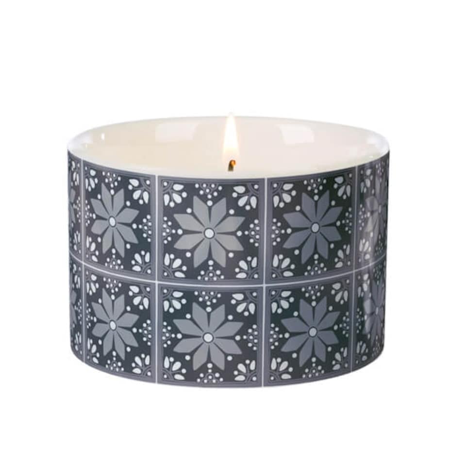 image 1 of Fired Earth by Wax Lyrical Medium Candle Silver Needle Tea