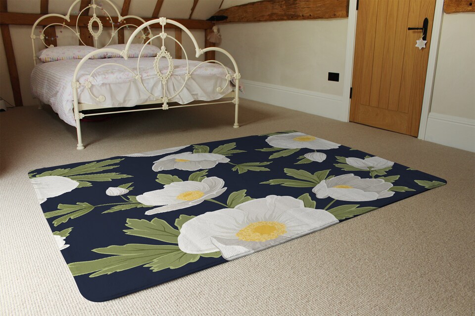 image 1 of Winter Rose Designer Rug | Multi