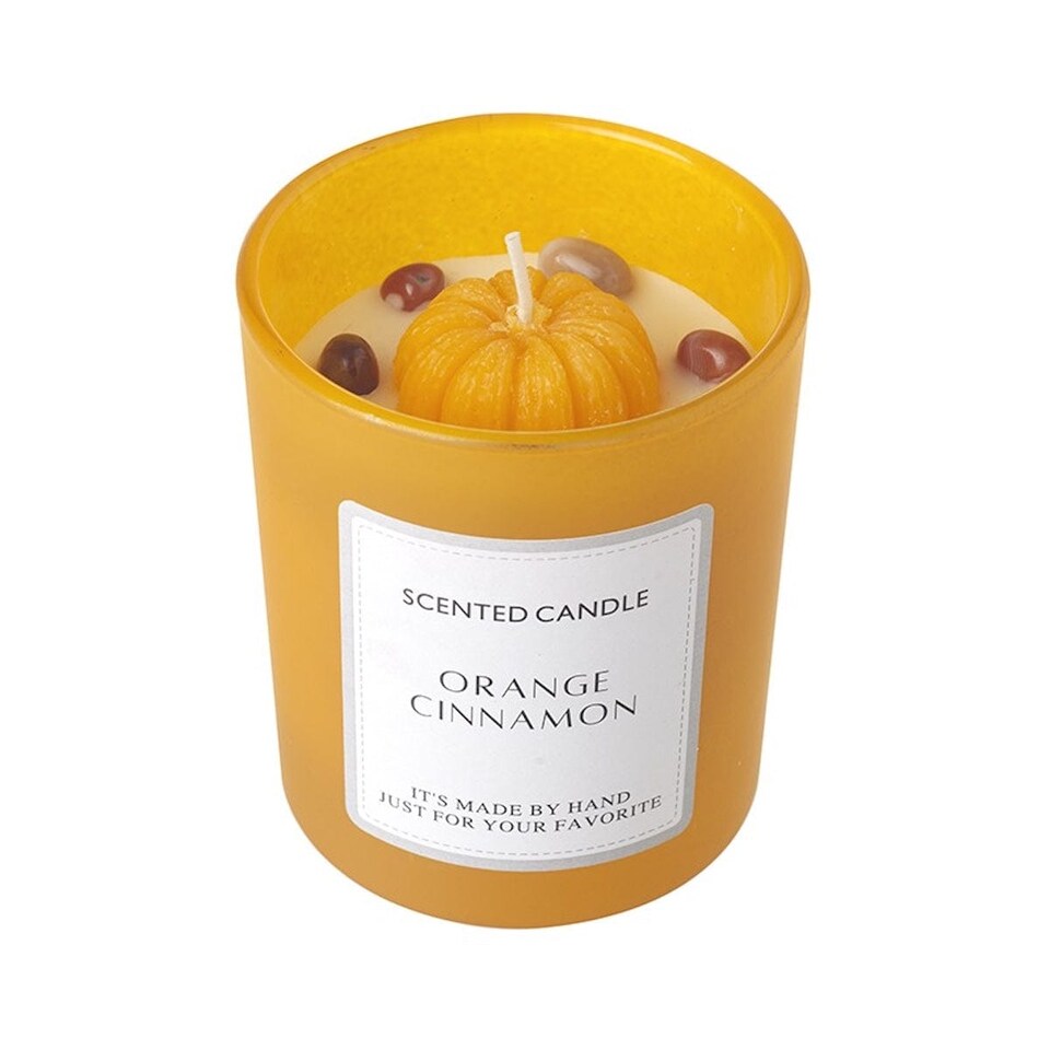 Heaven Sends Halloween Orange Cinnamon Pumpkin Candle