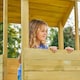 image 6 of Treehouse Wooden Play Tower, with Wavy Slide & Firemans Pole - FSC® certified