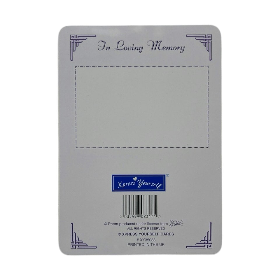 image 1 of In Loving Memory Missing You On Your Birthday Daughter Keepsake Graveside Card