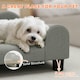 image 5 of Dog Sofa Bed, Cat Sofa with Backrest, Armrest, for Small Dogs, Grey | Grey | One Size