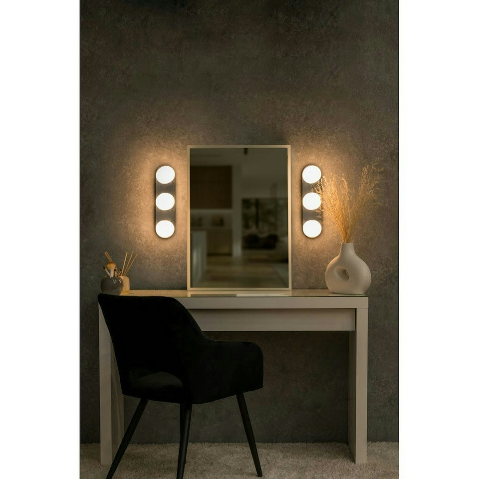 image 1 of ValueLights Orbital Chrome 3 Way Opal Glass IP44 Bathroom Ceiling Light with Cool LED Bulbs | Chrome