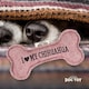 image 2 of History & Heraldry Pre-Personalised Squeaky Bone Dog Toy - Chihuahua
