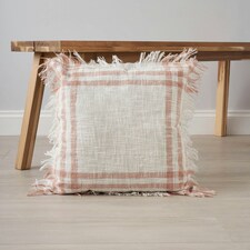 BHS Tula Check Cushion, Pink