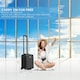 image 7 of Flight Knight 55x40x20 Ryanair Priority Cabin Suitcase, Also for EasyJet, Jet2, Lightweight,ABS Hard Shell, Durable 4-Wheel Cabin Case Pink | Rose | Cabin Bag
