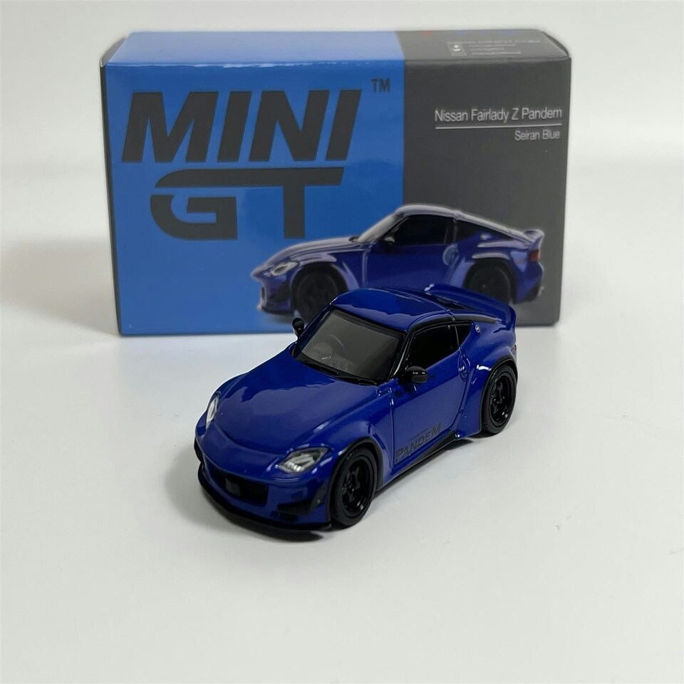 image 1 of Nissan Fairlady Z Pandem Seiran Blue RHD 1:64 Mini GT MGT00778R
