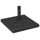 image 1 of Outsunny 19kg Square Resin Garden Parasol Base for Poles of 32mm, 38mm, 48mm
