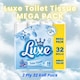 image 3 of Luxe Mega 32 Pack 2-Ply Toilet Tissue | White | 3 - White | 3 Mega Pack | 3