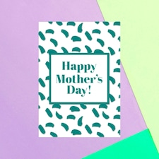 Happy Mother's Day Paint Marks Greetings Card