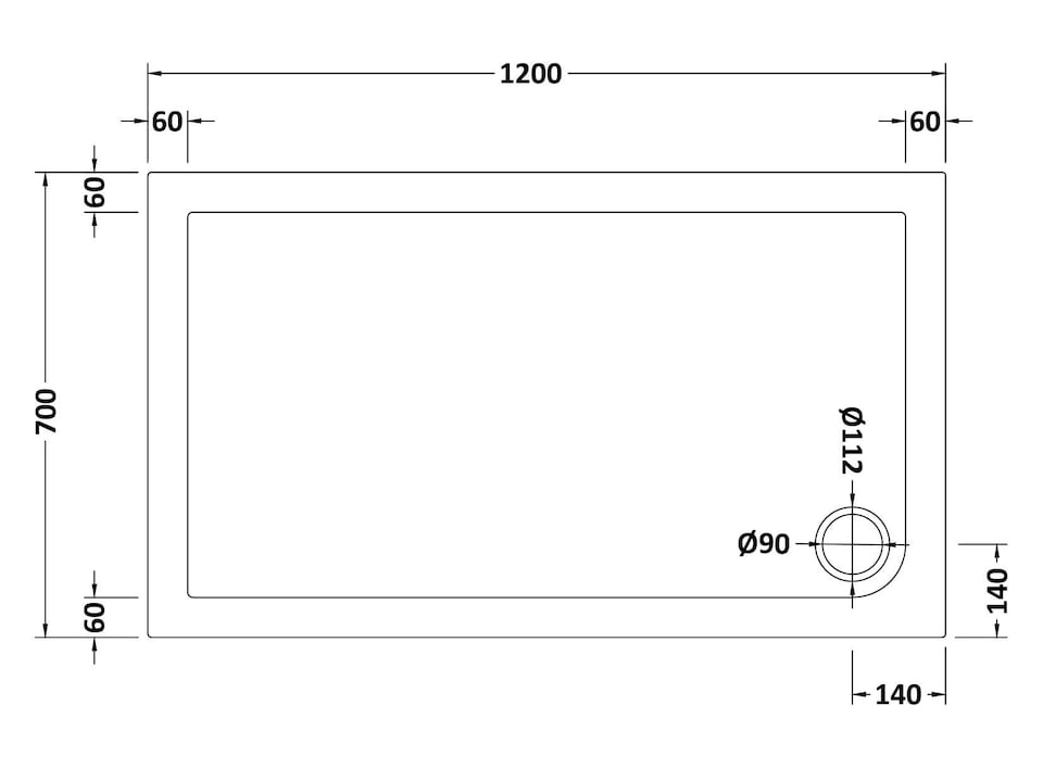 image 1 of Balterley Premium Rectangular Shower Tray | White | White | 1