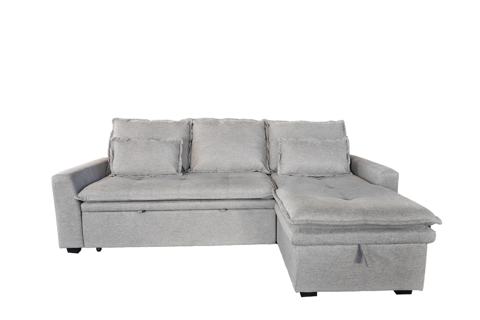 image 1 of Lucca 3 Seater Storage Sofa in Grey or Silver | Silver | One Size