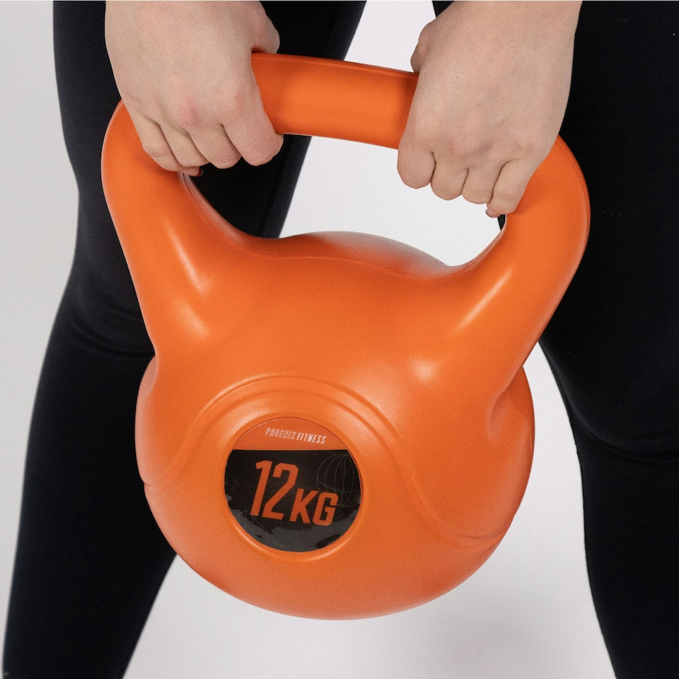 image 1 of Phoenix Fitness Vinyl Kettlebell 12KG