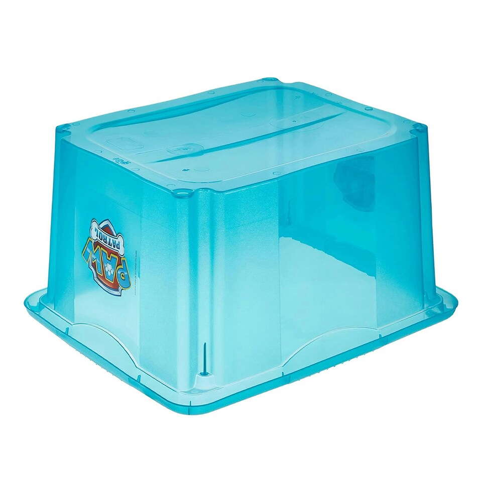 image 1 of Keeeper Paw Patrol Storage Box with Lid 24 Litre Blue Transparent