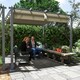 image 6 of Outsunny 3 x 3(m) Aluminium Garden Pergola with Retractable Roof, Grey