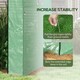 image 7 of Outsunny 1.8 x 1.8 x 2m Polytunnel Greenhouse with Doors and Mesh Windows