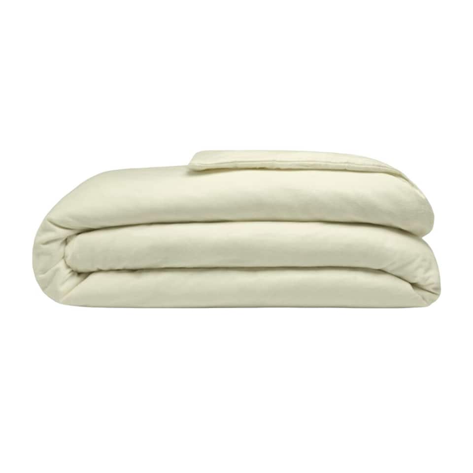 image 1 of Belledorm Brushed Cotton Duvet Cover - Lemon - Single