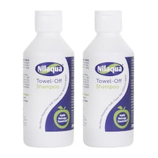 Nilaqua No Rinse Shampoo Liquid 200ml - Twin Pack. rinse free shampoo you towel off.