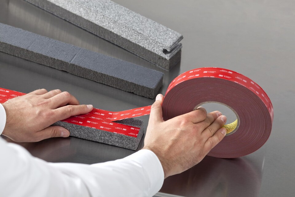 image 1 of 3M VHB Grey Acrylic Foam Tape, 19 mm x 3 m, 1.1 mm Thick