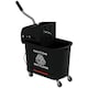 image 9 of HOMCOM 20L Compact Mop Bucket with Wringer on Wheels Black