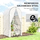 image 3 of Outsunny Mini Greenhouse, Small Greenhouse with PE Base, White | White | White