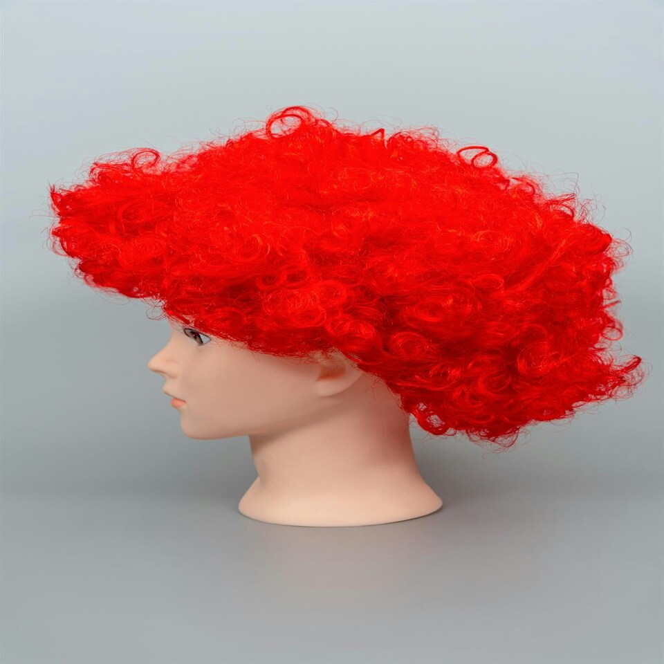 image 1 of Red Afro Wig Multi