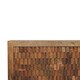 image 4 of Artisan Furniture Solid Wood Cadiz Carved Block Storage Cabinet