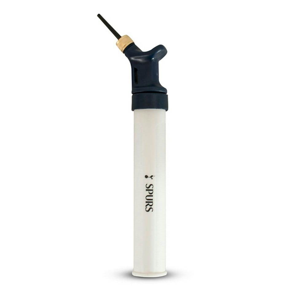 Tottenham Hotspur FC Dual Action Football Pump - White/Black - One Size