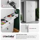 image 5 of Filing Cabinet Cosmo - 2 drawers, 5 adjustable shelves, 180 x 80 x 40 cm Grey | Light Grey