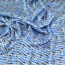 Turquoise Crinkle Satin Fabric for Dressmaking, 144cm / 56" Wide - per metre