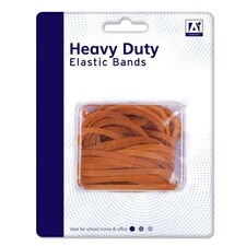 A Star Heavy Duty Elastic Bands - Brown - 50g