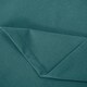 image 3 of Teal Linen Fabric Blackout Eyelet Curtains - 46x54 Inch Drop - 2 Panel | Blue | One Size