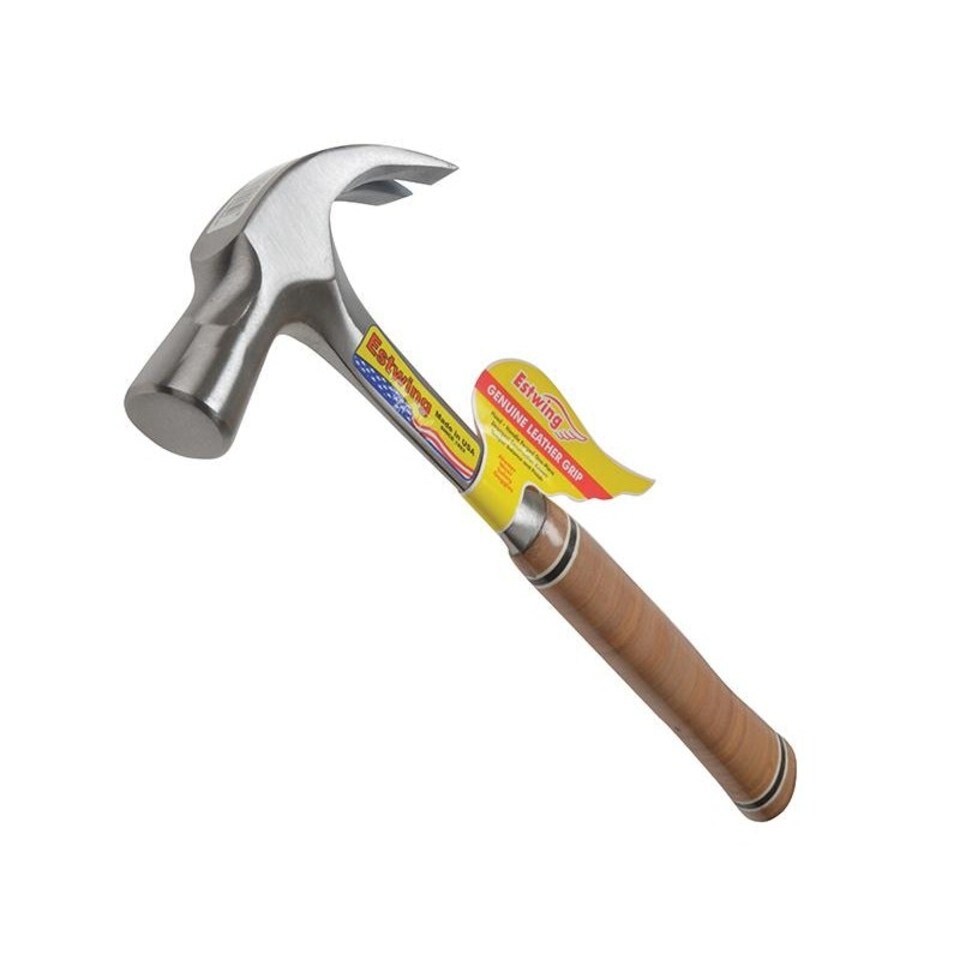 Estwing Curved Claw Hammer, Leather Grip - Multi Colour - 24oz