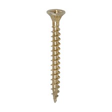 Timco - C2 Strong-Fix Multi-Purpose Premium Screws - PZ - Double Countersunk - Yellow (Size 4.0 x 40 - 1200 Pieces)